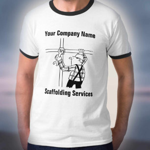 Scaffolding Services Cartoon T-Shirt