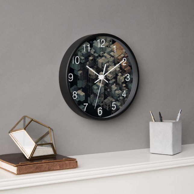 Scaffolding vector art clock (Office)