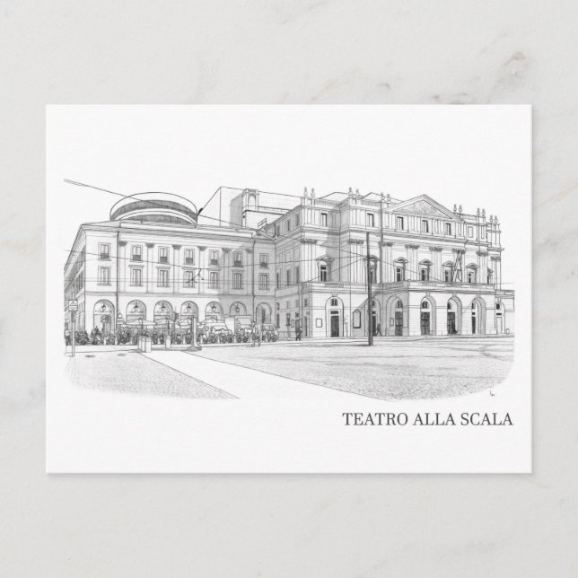 Scala di Milano (Italy) Postcard (Front)