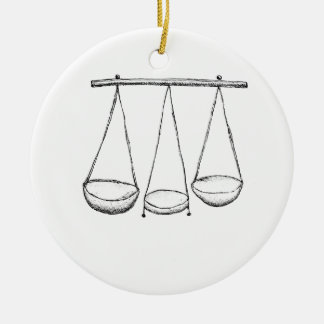 Scale Ceramic Tree Decoration