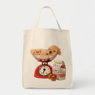 Scale cocker spaniel tote bag
