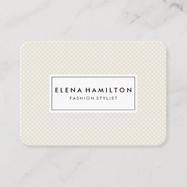 Scale Pattern Business Card (Front)
