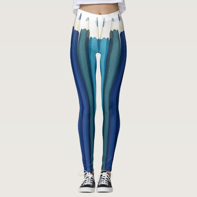 Scale pencils in a row leggings (Front)