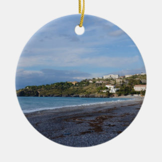 Scalea Beach, Calabria Ceramic Tree Decoration