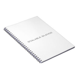 Scaleable Silence Minimalist Hardcover Notebook