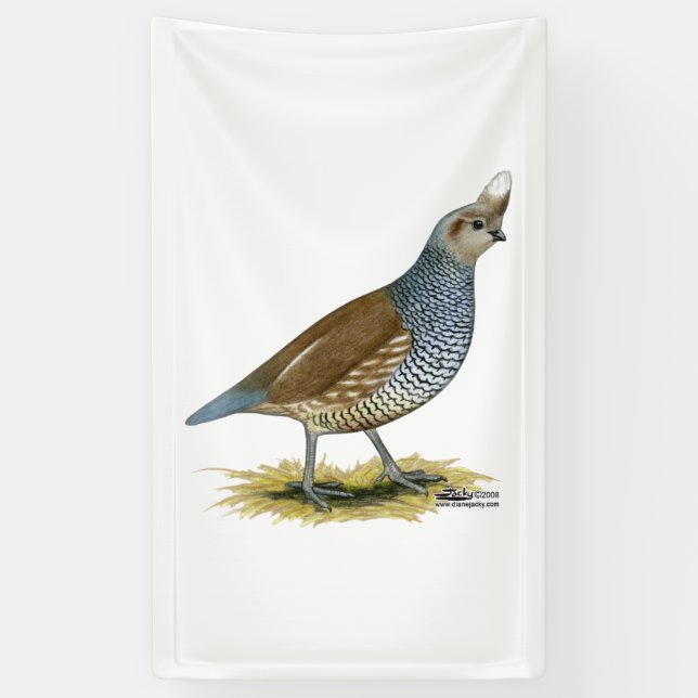 Scaled Quail Banner (Vertical)