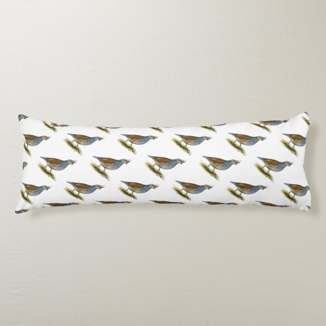 Scaled Quail Body Cushion (Front)