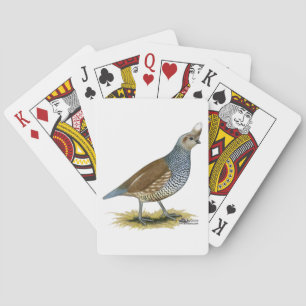 Scaled Quail Playing Cards