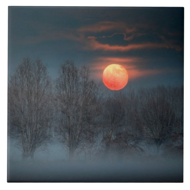 Scalenghe in Piedmont, Italy Tile (Front)