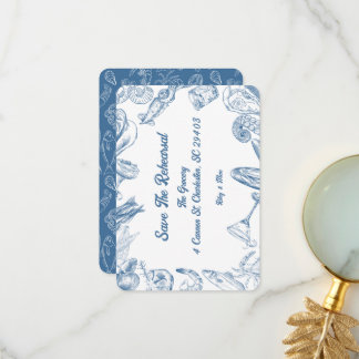 Scales and Shells - Save the Rehearsal Thank You Card