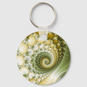 Scales Fractal Art Key Ring