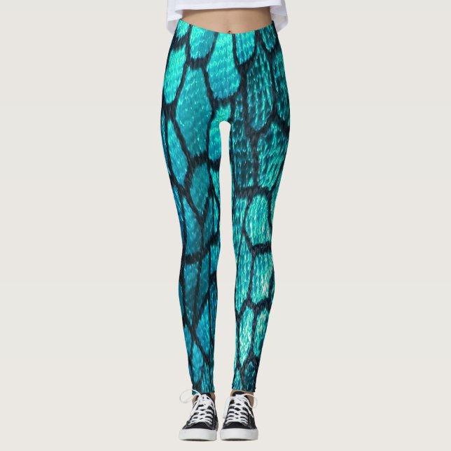 Scales of Fashion Leggings in Beached (Front)
