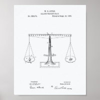 Scales of Justice 1885 Patent Art - White Paper