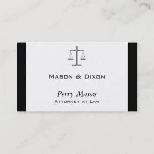 Scales of Justice Business Card