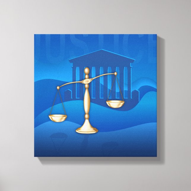 Scales of Justice Canvas Print (Front)