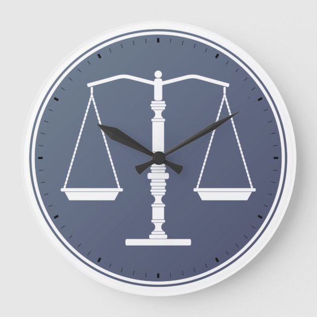 Scales of Justice Clock (Front)