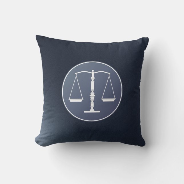 Scales of Justice Cushion (Front)