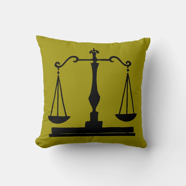 Scales Of Justice Cushion (Front)