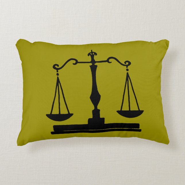 Scales Of Justice Decorative Cushion (Front)