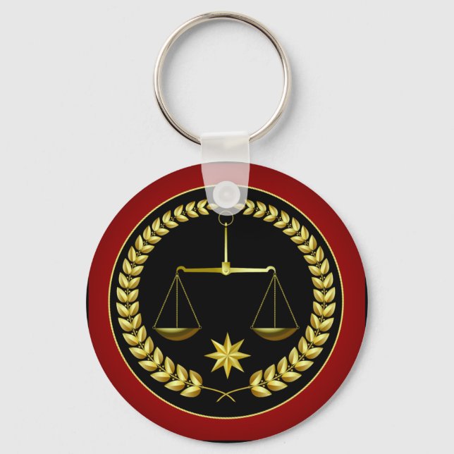 Scales of Justice Key Ring (Front)