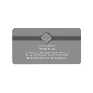 Scales of Justice Label