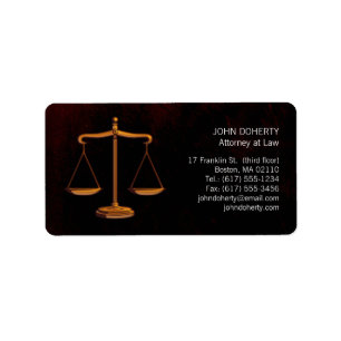 Scales of Justice - Label