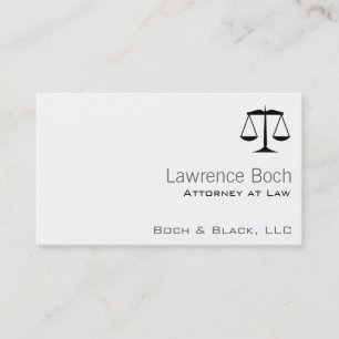 Scales of Justice (Law) Business Card