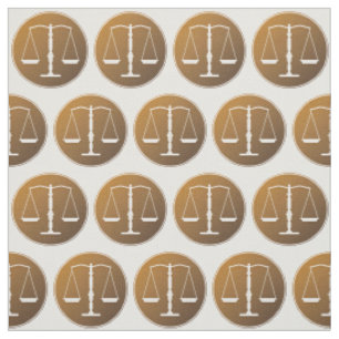 Scales of Justice Law Gifts Fabric