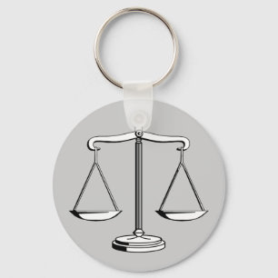 Scales of Justice Law Key Ring