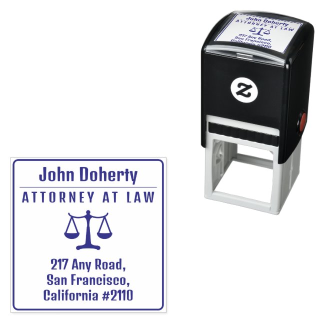 Scales of Justice | Law Office Self-inking Stamp (In Situ)