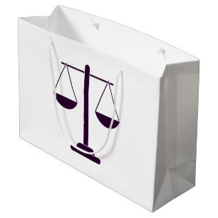 Scales of Justice Legal Services Symbol Large Gift Bag