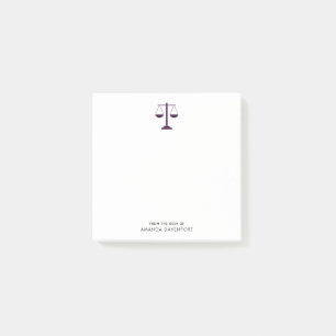 Scales of Justice Legal Services Symbol Post-it Notes