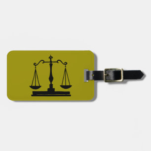 Scales Of Justice Luggage Tag