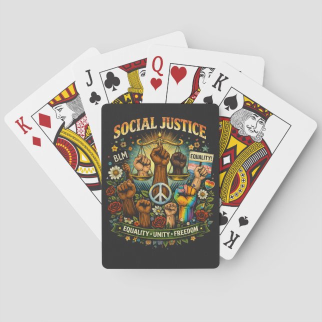 Scales of Justice Playing Cards (Back)