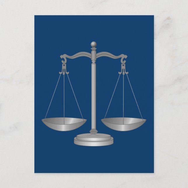Scales of Justice Postcard (Front)