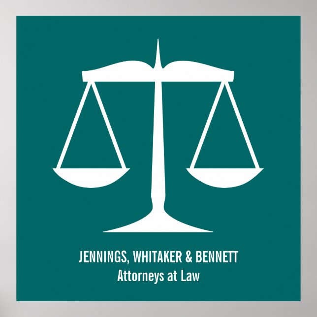 Scales of Justice Poster (Front)