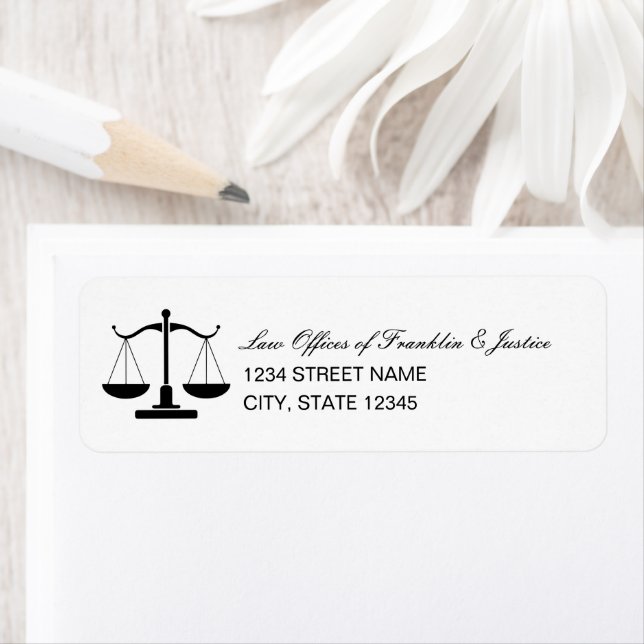 Scales of Justice Return Address (Insitu)