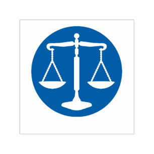Scales of Justice Symbol Law Office Self-inking Stamp