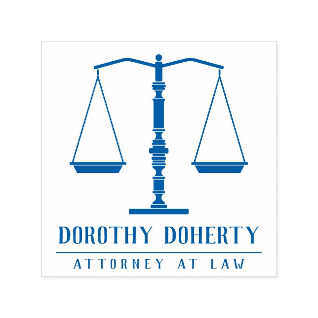 Scales of Justice Symbol | Personalizable Self-inking Stamp (Design)