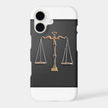 Scales of Justice - Vintage, Black and White