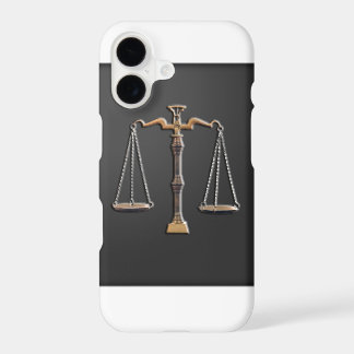 Scales of Justice - Vintage, Black and White