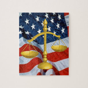 SCALES OF LAW AND JUSTICE JIGSAW PUZZLE