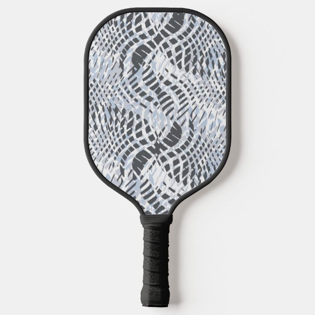 Scales - Steel + Blue Pickleball Paddle (Back)