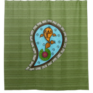 Scales the Goldfish Shower Curtain