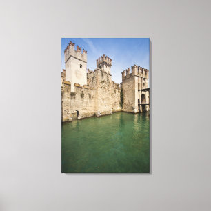 Scaliger Castle, Sirmione, Brescia Province, Canvas Print