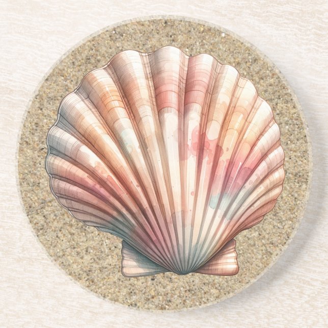 Scallop 2 Coaster (Front)