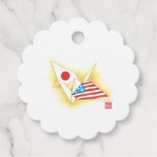 Scallop Favour Tags ~ Japan-U.S. Friendship