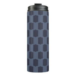 Scallop Grid Indigo Charcoal Thermal Tumbler