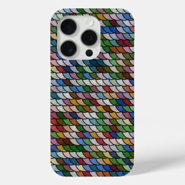  Scallop Mosaic Pattern Case-Mate iPhone Case (Back)