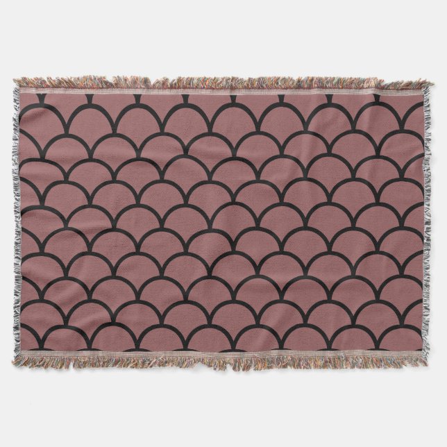 Scallop Pattern Throw Blanket (Front)